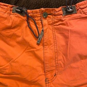 Abercrombie & Fitch Orange Cargo Shorts